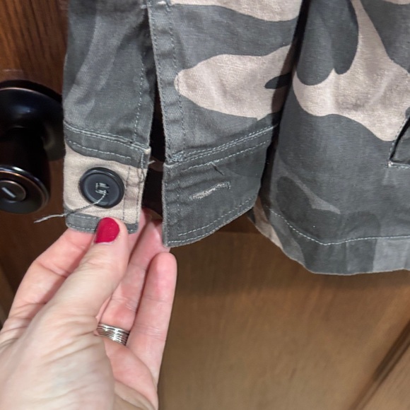 Maurices Olive Green Button-Up Jacket - Picture 5 of 7